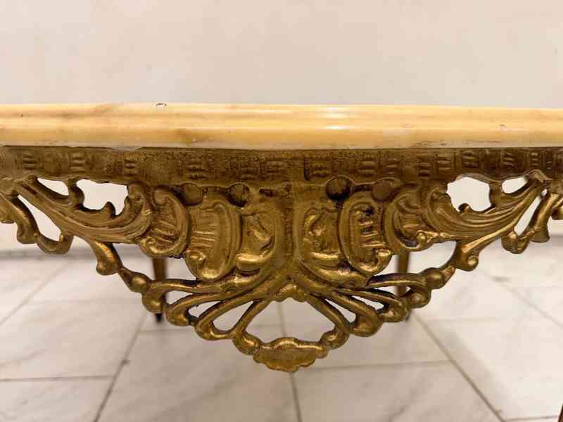 Starožitný mosazný stůl  - foto 6