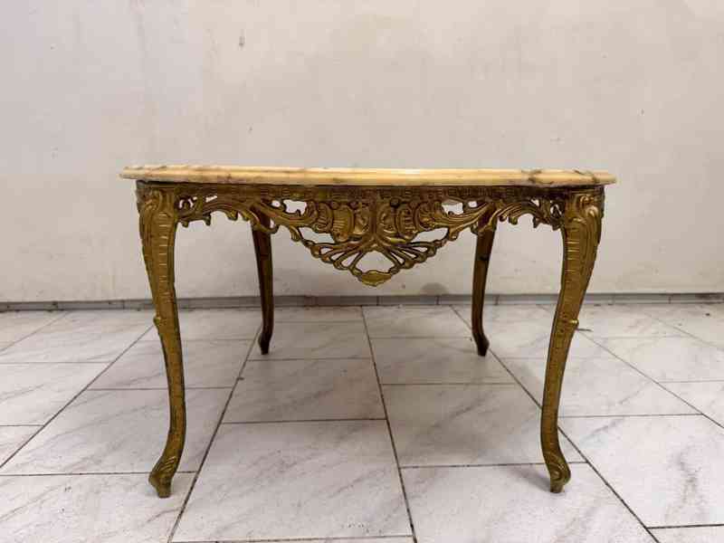 Starožitný mosazný stůl  - foto 2