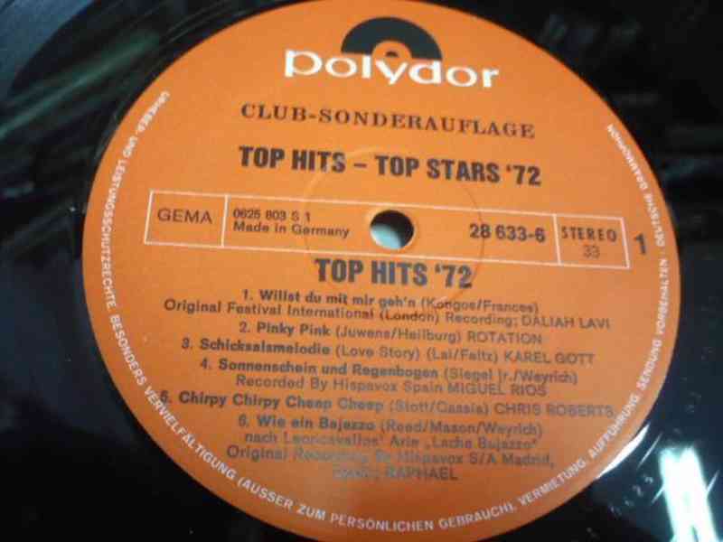 Various – Top Hits - Top Stars '72  (2 LP box) - foto 6