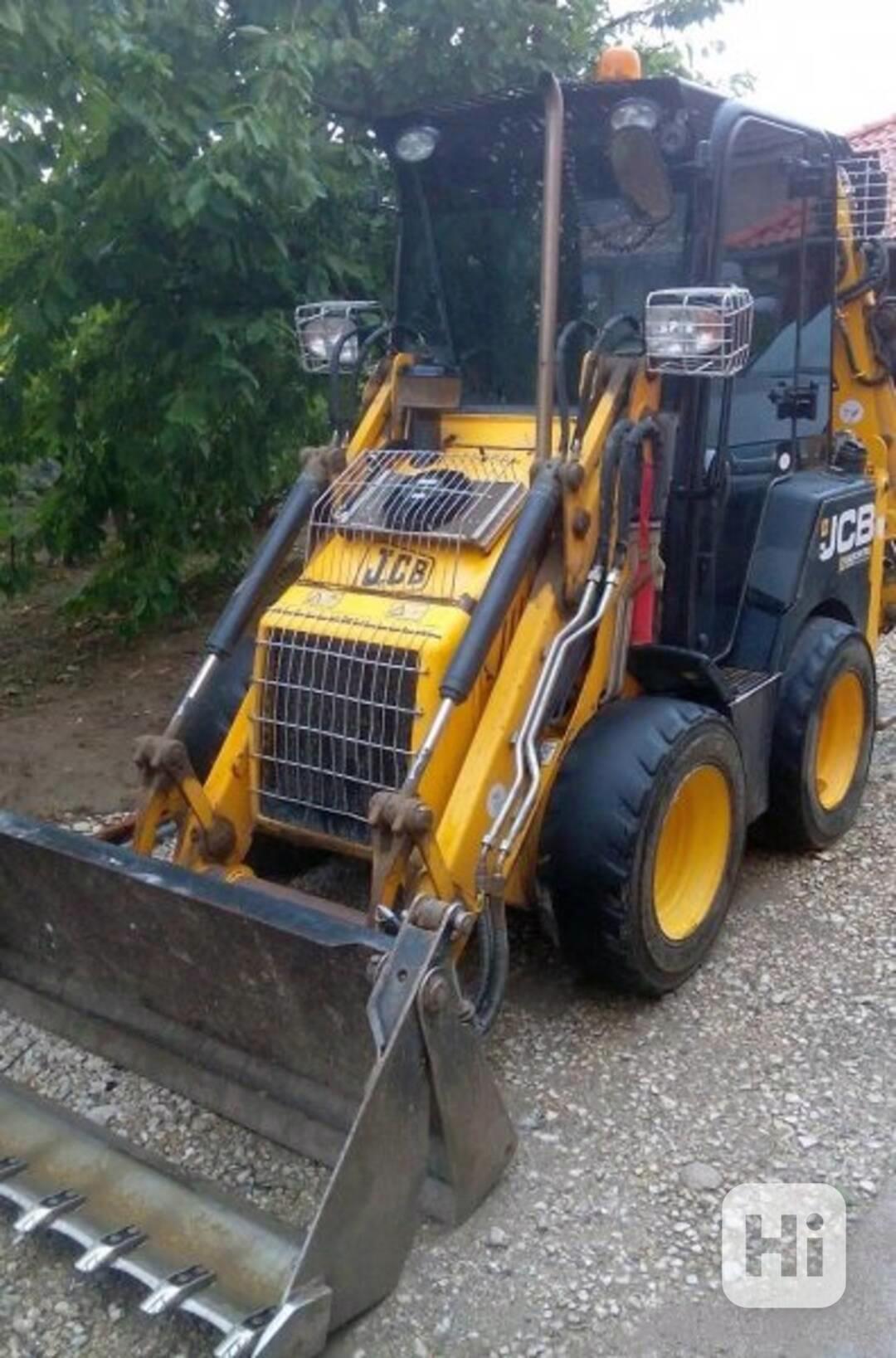 JCB 1CX mini traktorbagr teleskop vidle 4lopaty smykový SPZ - foto 1
