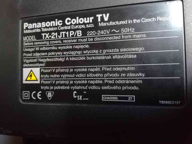 Televize Panasonic Colour TX-21JT1P/B s dálkovým ovladačem - foto 2