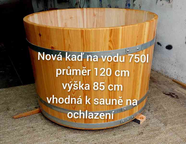 Dřevěné sudy a kádě od 150l - 1700l jsou určeny na vodu. - foto 7