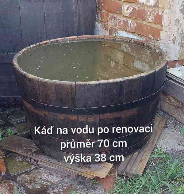 Dřevěné sudy a kádě od 150l - 1700l jsou určeny na vodu. - foto 11