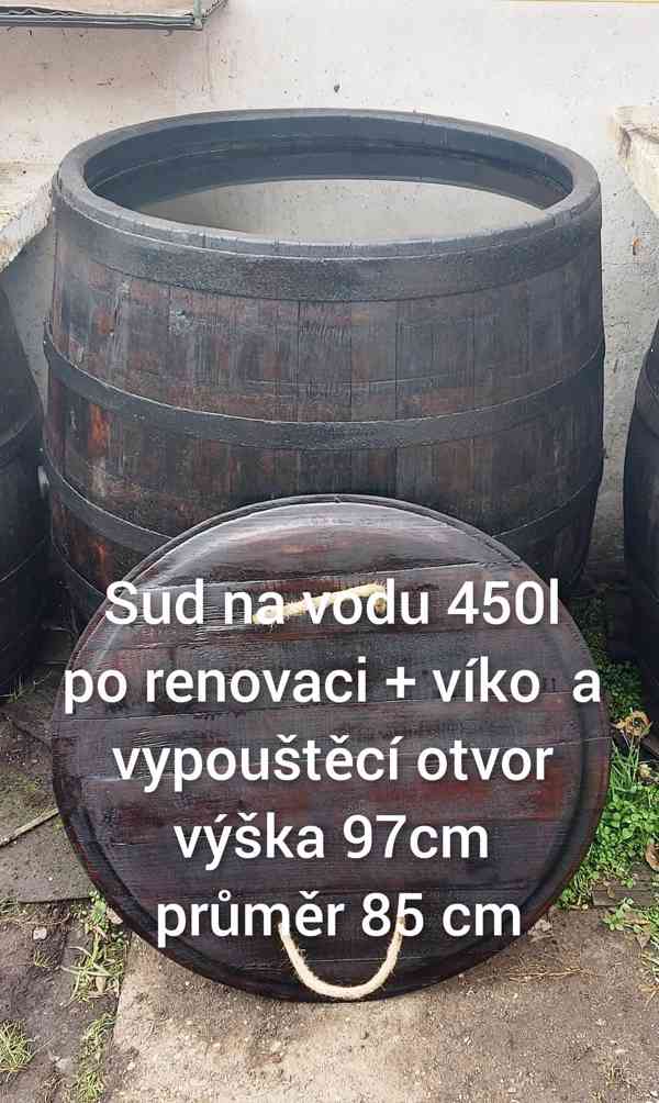 Dřevěné sudy a kádě od 150l - 1700l jsou určeny na vodu. - foto 4