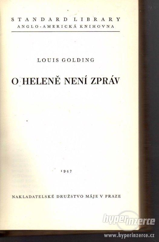 O Heleně není zpráv Louis Golding - 1. vydání - foto 2