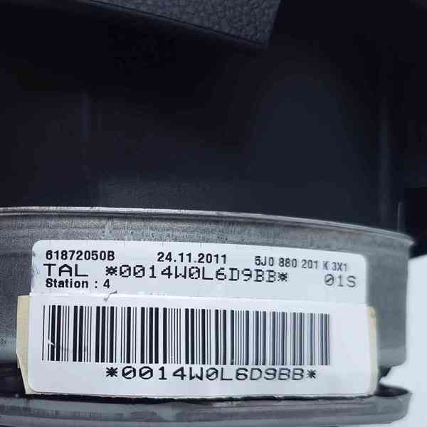 Nový airbag řidič Škoda 4ramenný 5J0 880 201 H 5J0 880 201 K - foto 6