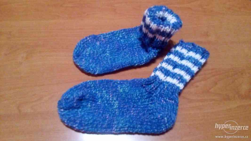 Ručně pletené ponožky - foto 1