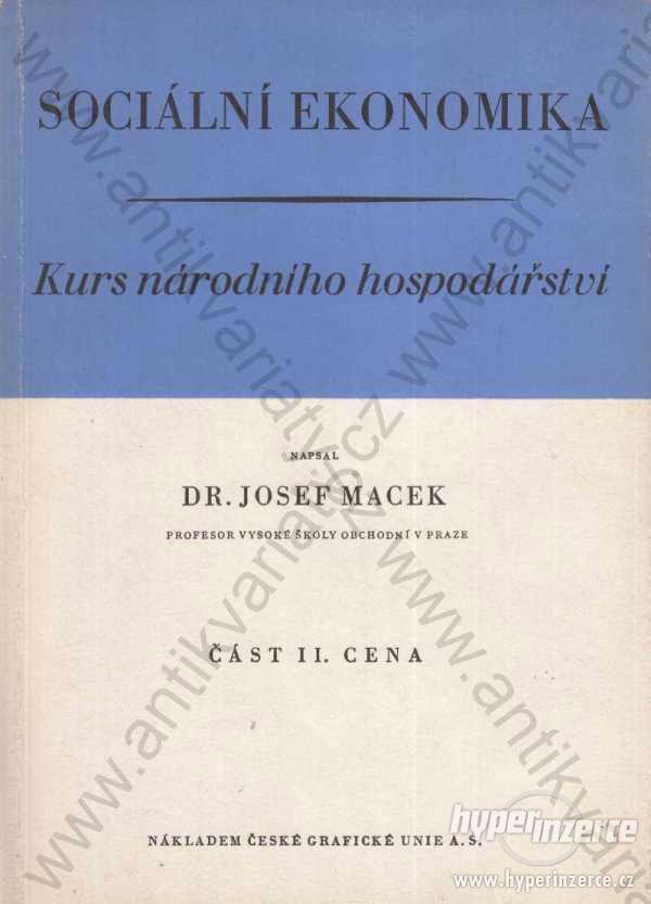 Sociální ekonomika Dr. Josef Macek 1946 - foto 1