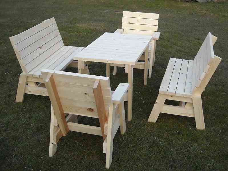 Zahradní nábytek 4+1 masiv 33mm - foto 6