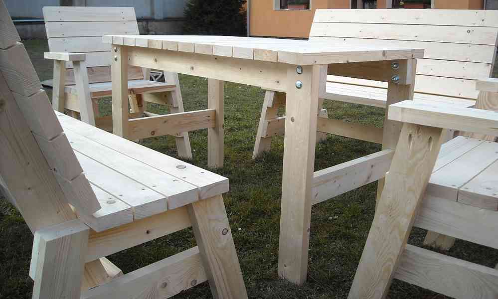 Zahradní nábytek 4+1 masiv 33mm - foto 2
