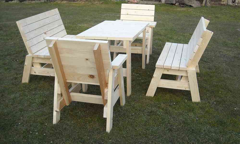 Zahradní nábytek 4+1 masiv 33mm - foto 9