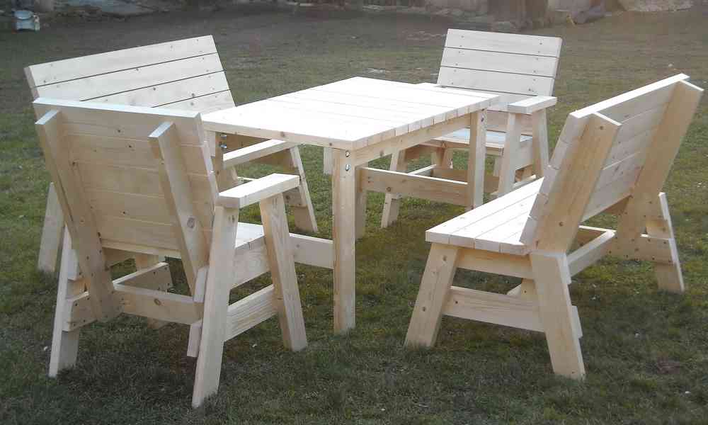 Zahradní nábytek 4+1 masiv 33mm - foto 7