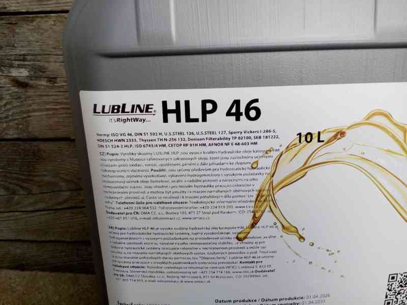 hydraulický olej Lubline (Mogul) HLP 46 10L - foto 2