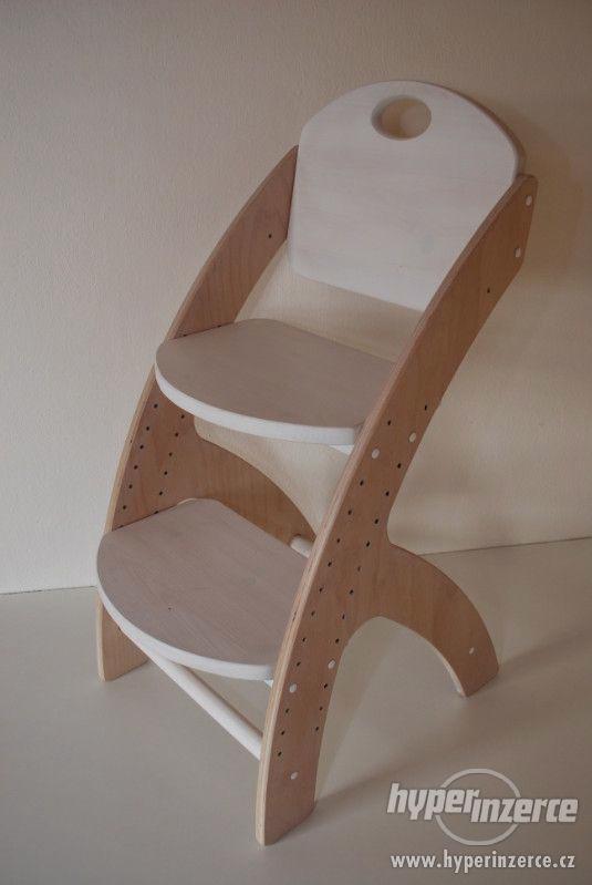 Dětská dřevěná rostoucí židlička - foto 1