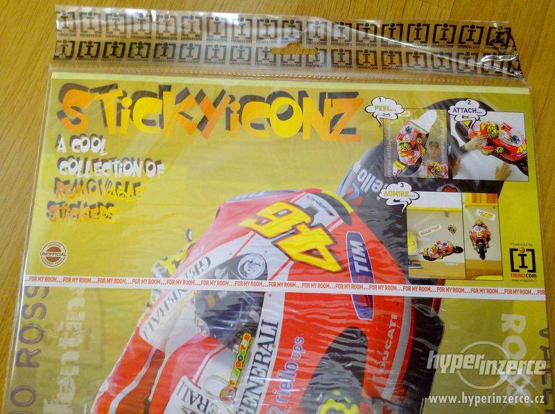 Nástěnná samolepící velká dekorace: Valentino Rossi - foto 3