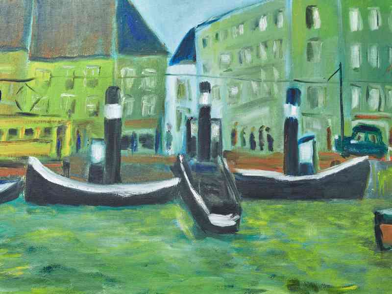 Přístavní město A. Niclass 200 X 75 cm - foto 5