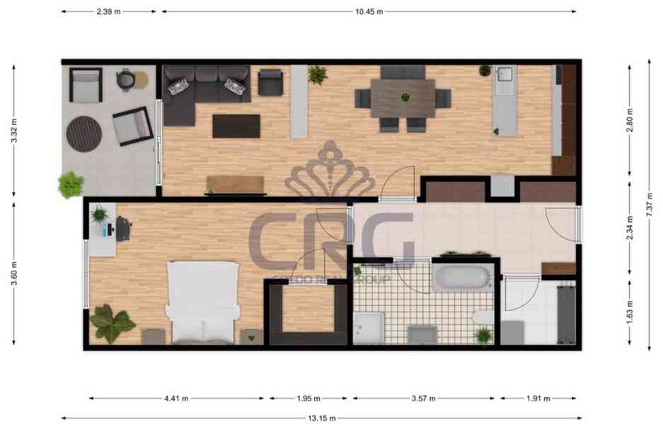 PRONÁJEM CIHLOVÉHO BYTU 2+KK O CP CCA 86,9 m2, BRNO – LESNÁ - foto 19