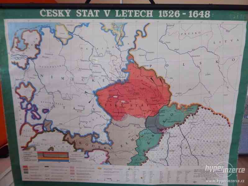 Školní mapa - Český stát v letech 1526-1648 - foto 1