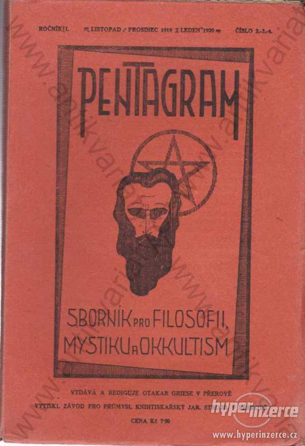 Pentagram  Otakar Griese 1919-1920 Roč. I č. 2-4 - foto 1