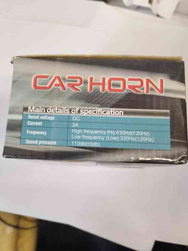 Diskový klakson (nízký tón), průměr 90mm - foto 3