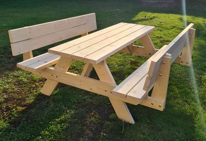 Zahradní nábytek - pivní set 42mm s opěradly - foto 6