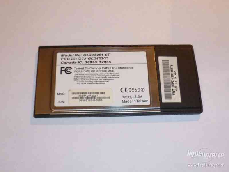 WiFi 802.11b Edimax PCMCIA síťová karta pro starší notebooky - foto 2