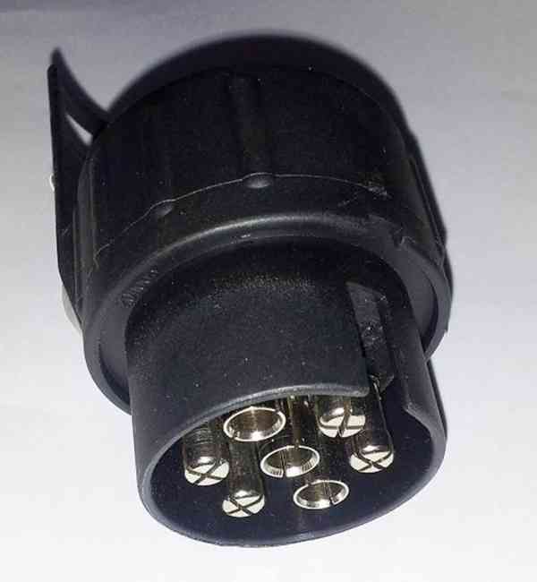 Redukce – adaptér – tažné zařízení AUTO 7 na VOZÍK 13 pólů - foto 3