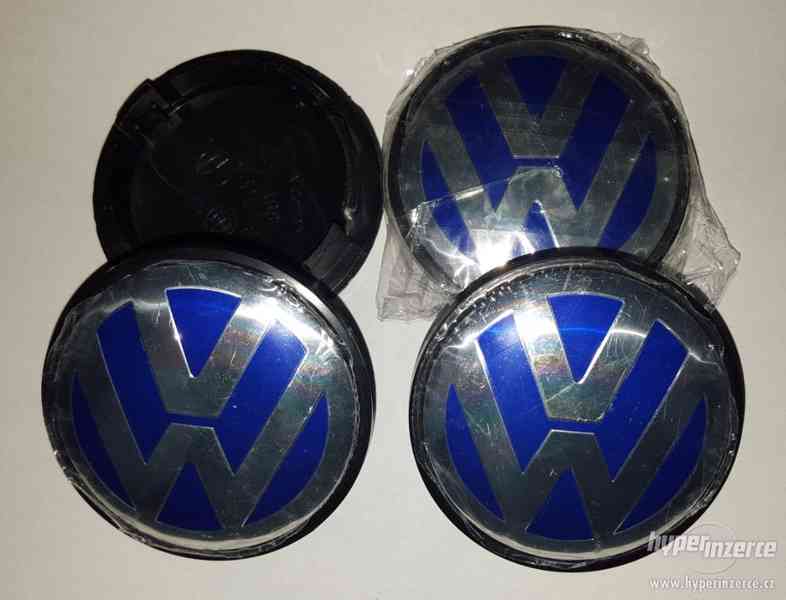 Volkswagen pokličky do středu kol - 70 mm - Modré. - foto 1
