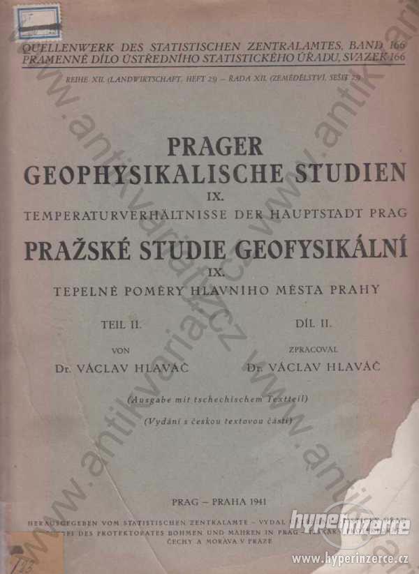 Prager geophysikalische Studien IX. / Přažské studie geofysikální IX. - foto 1