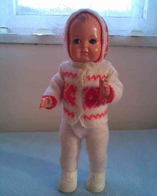 Retro celuloidní panenka 30cm - foto 3