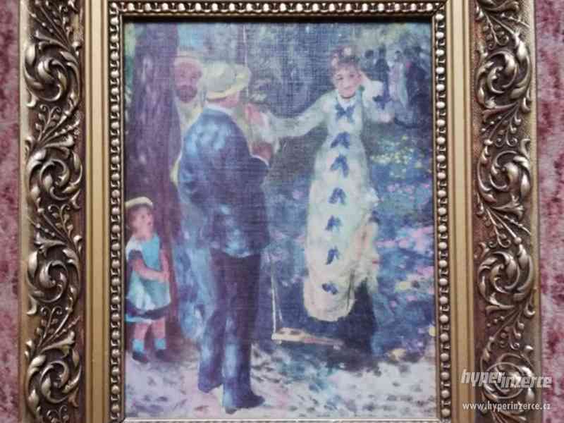 Prodám reprodukci obrazu - Renoir "Na houpačce" - foto 1