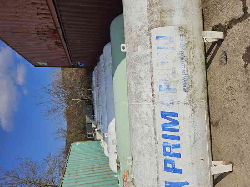 Tlaková nádoba 4900 l, ocelová nádrž, vzdušník, vzduchojem. - foto 3