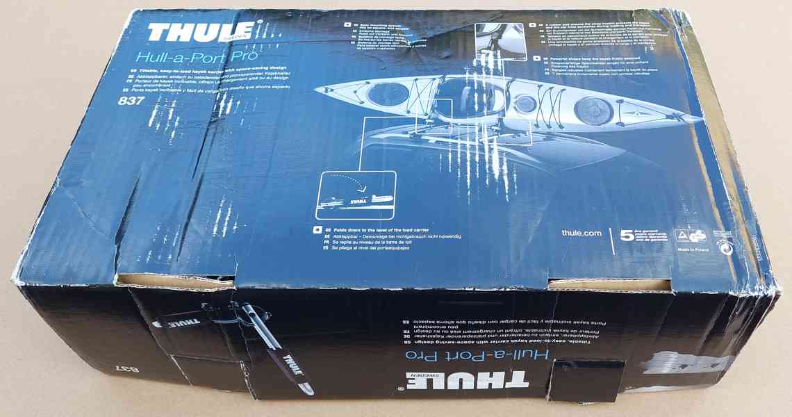 Nosič kajaků THULE Hull-a-Port PRO 837 + střešní příčníky - foto 2