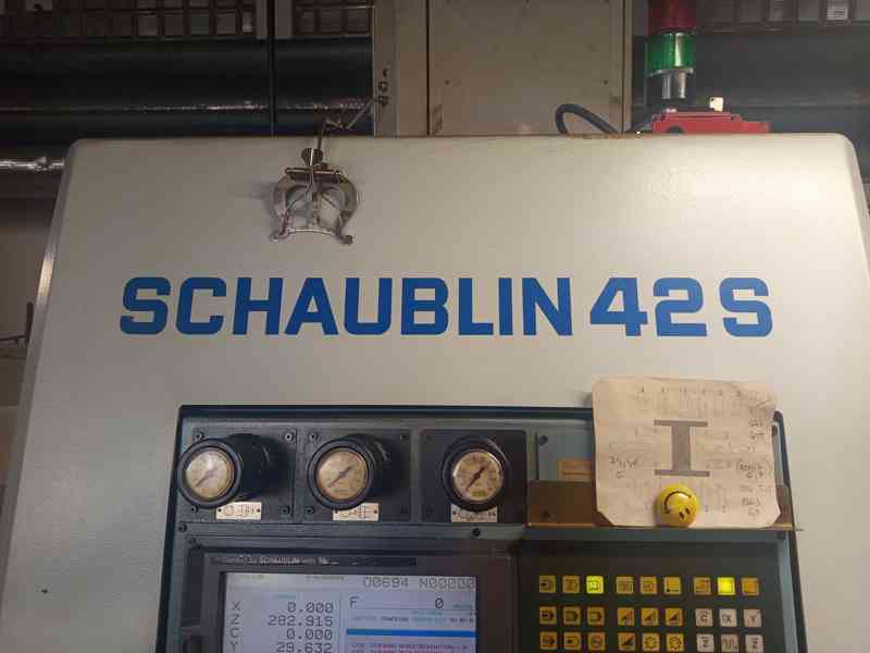 Schaublin 42S CNC + podavač tyčí Spacesaver SS2003 + VDI25 - foto 3