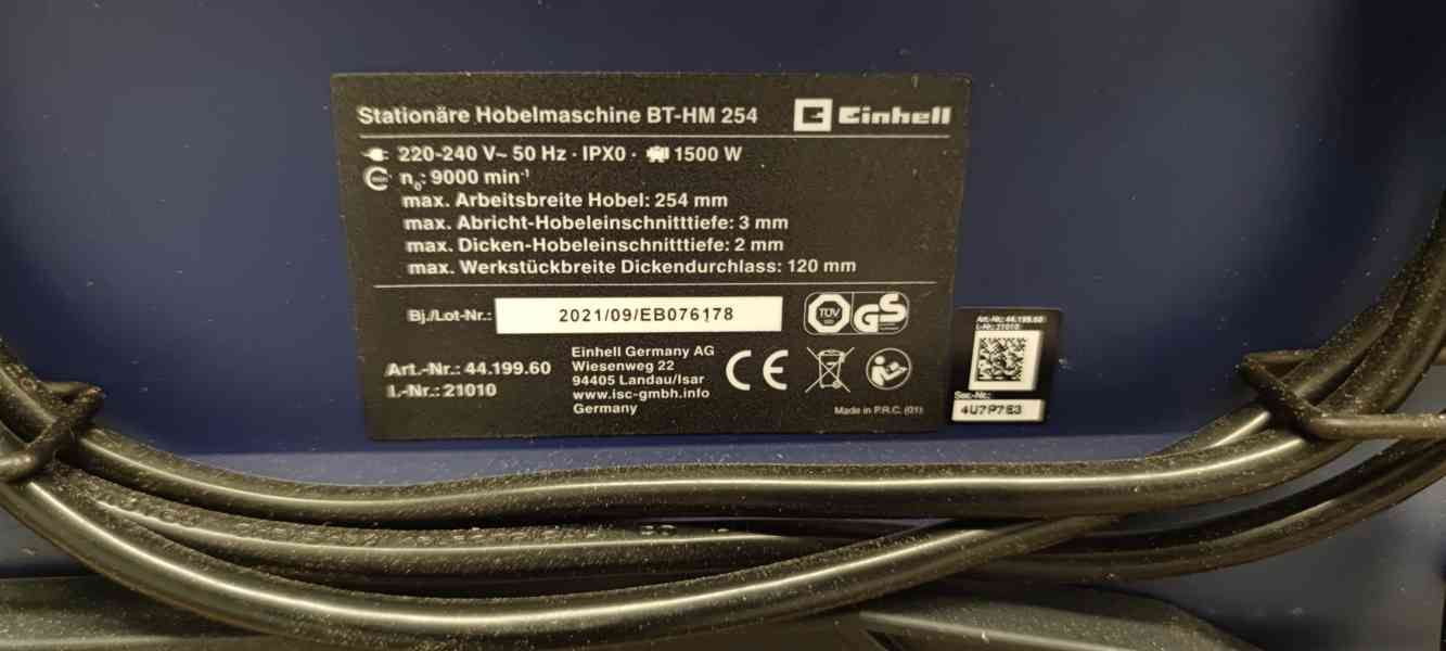 Hoblovka s protahem Einhell BT-HM 254 - foto 4