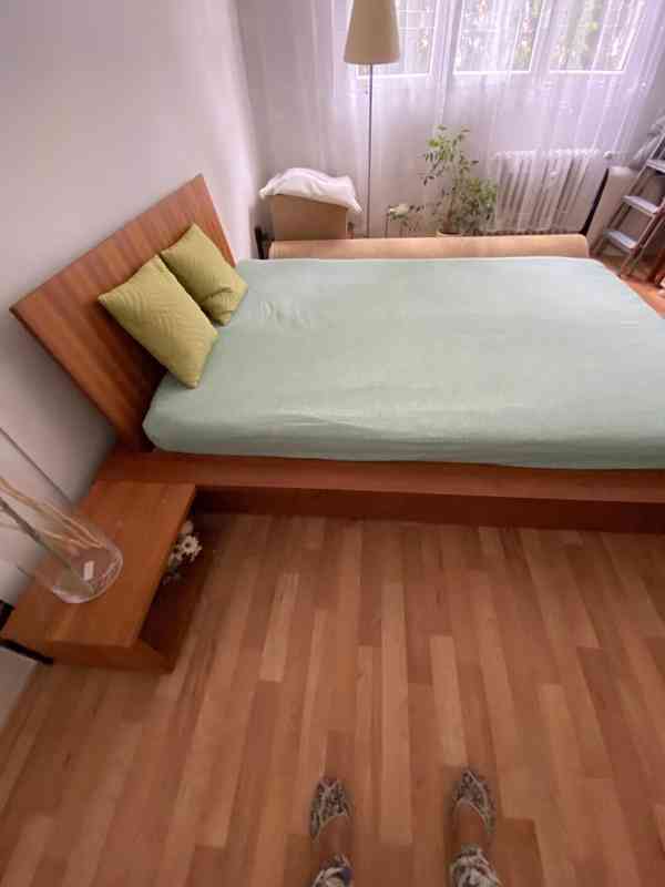 Futonová postel v desénu třešeň 140x200 - foto 1