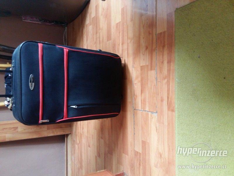 kufr cestovní na kolečkách černý červený NEW YORK - foto 2