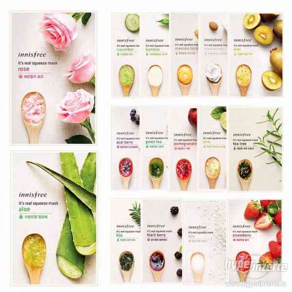 Textilní masky Tony Moly, Innisfree - foto 6