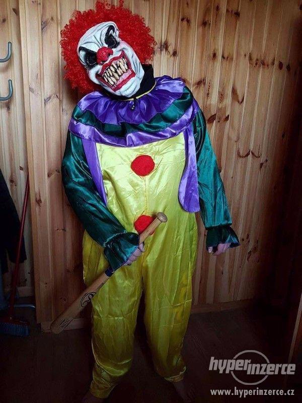 Karnevalový kostým klauna + 2 masky - foto 1