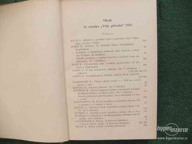 Věda přírodní - 14.ročník 1933 - foto 4