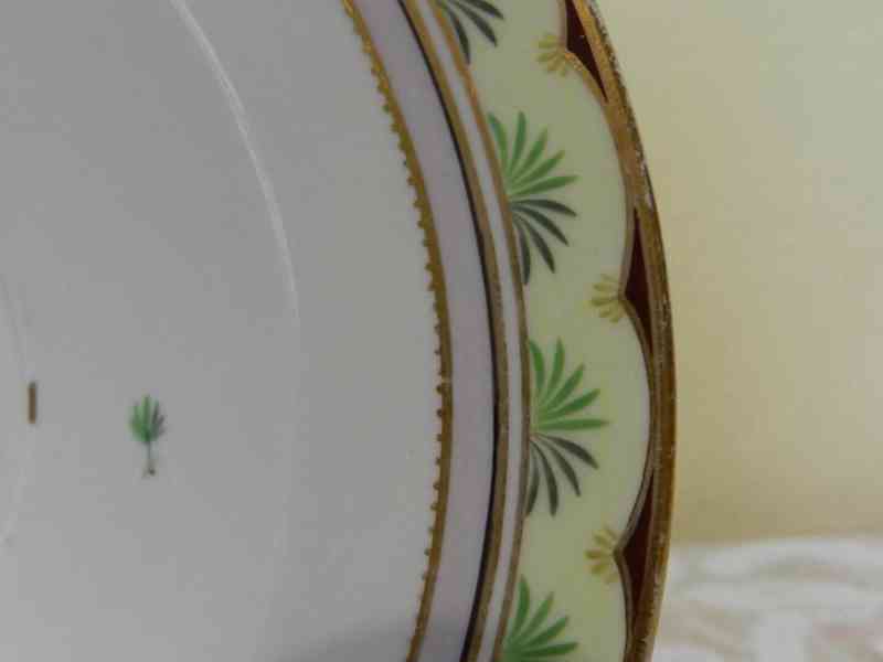 Velmi starý porcelánový Talíř Vídeň  - foto 4