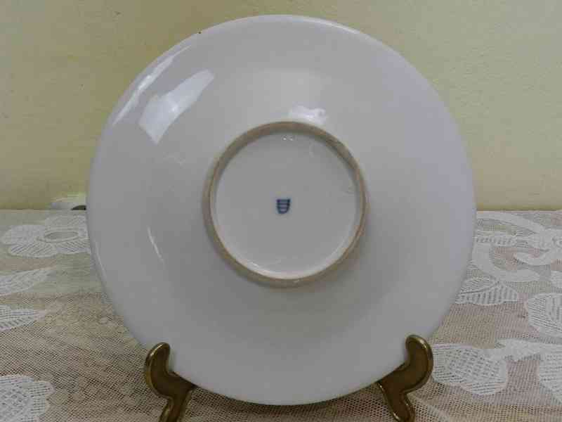 Velmi starý porcelánový Talíř Vídeň  - foto 5
