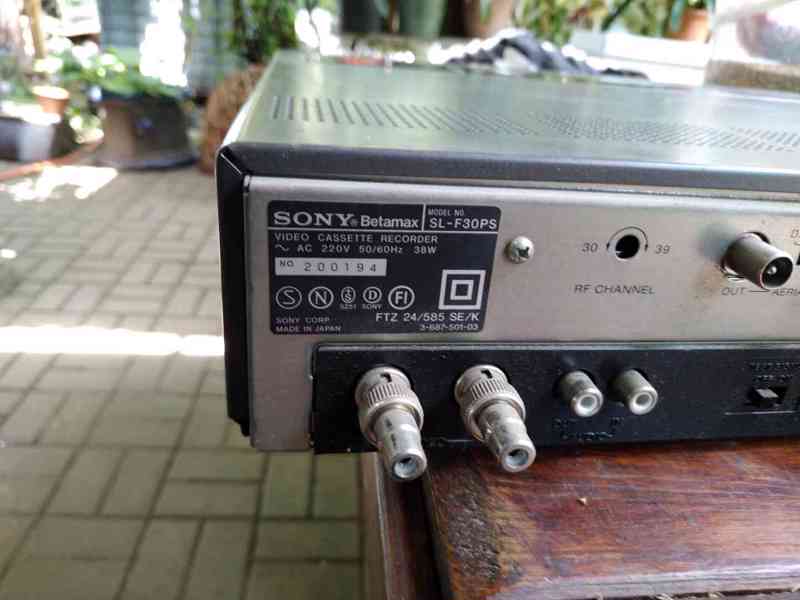 Prodám videorekordér SONY BETAMAX SL-F30PS - foto 5