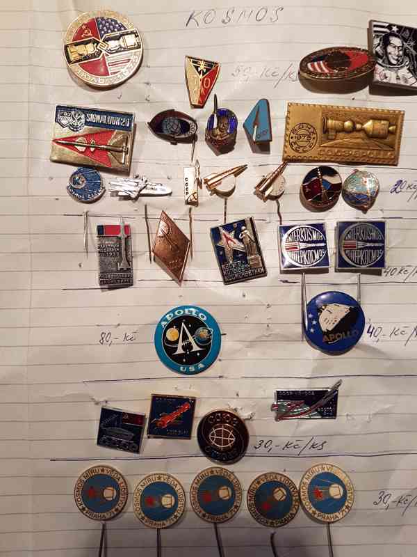 Retro odznaky kosmos a kosmonautika - foto 4