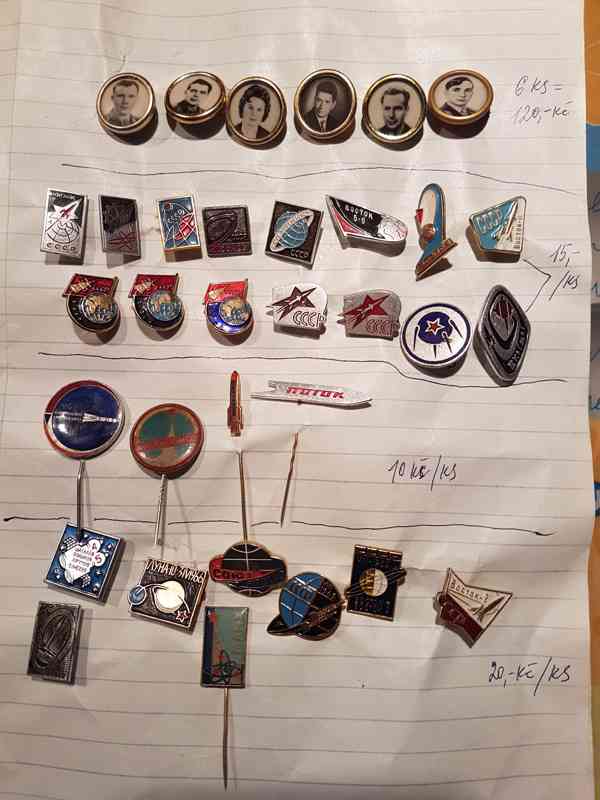 Retro odznaky kosmos a kosmonautika - foto 3