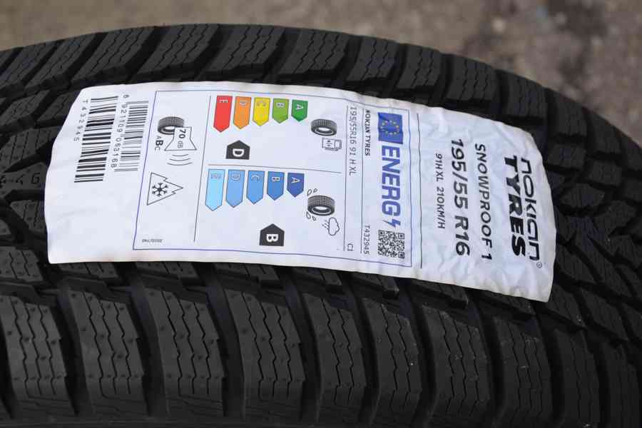 Nové zimní pneu  195/55 R16 Nokian Snowproof 1 - foto 7