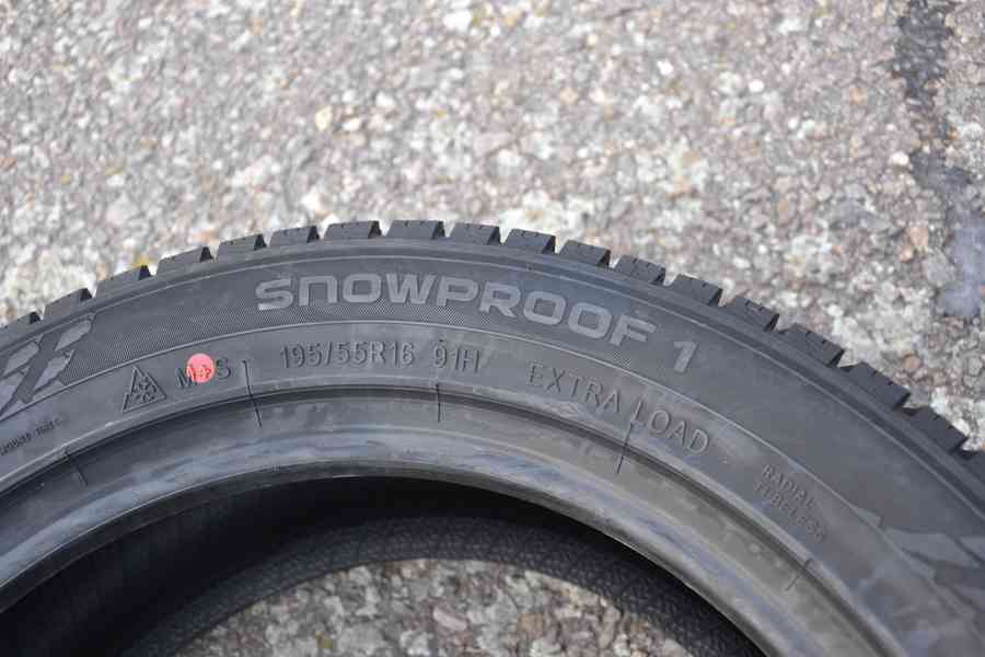 Nové zimní pneu  195/55 R16 Nokian Snowproof 1 - foto 10