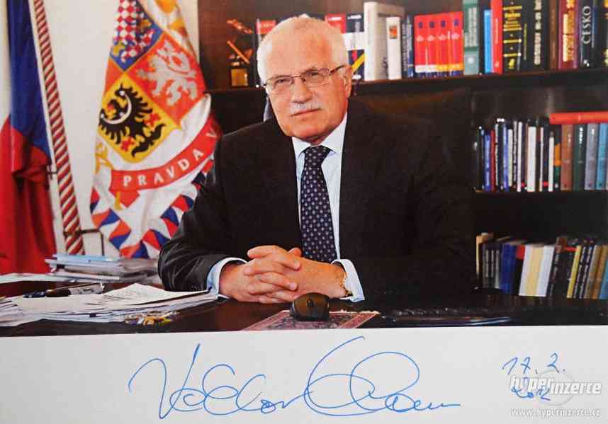 Autogram Václava Klause - foto 1
