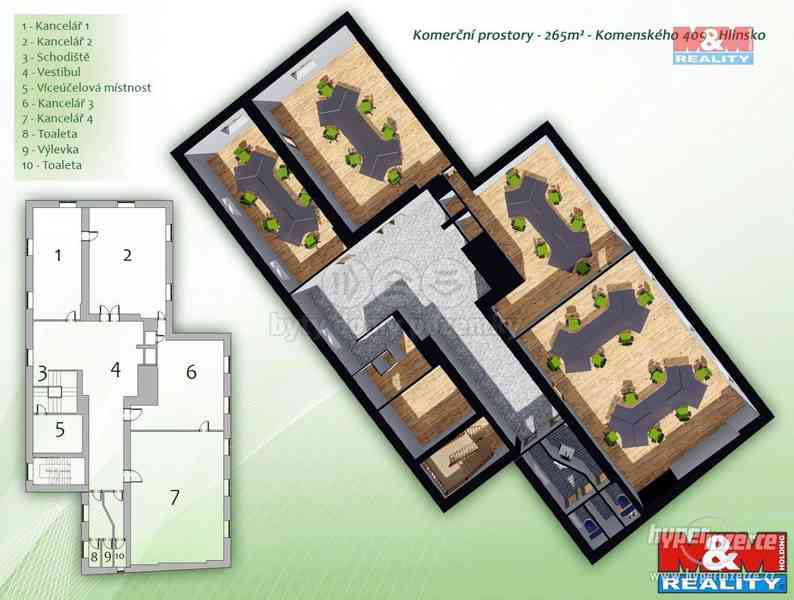 Pronájem, kancelářský prostor, 45 m?, Hlinsko - foto 2