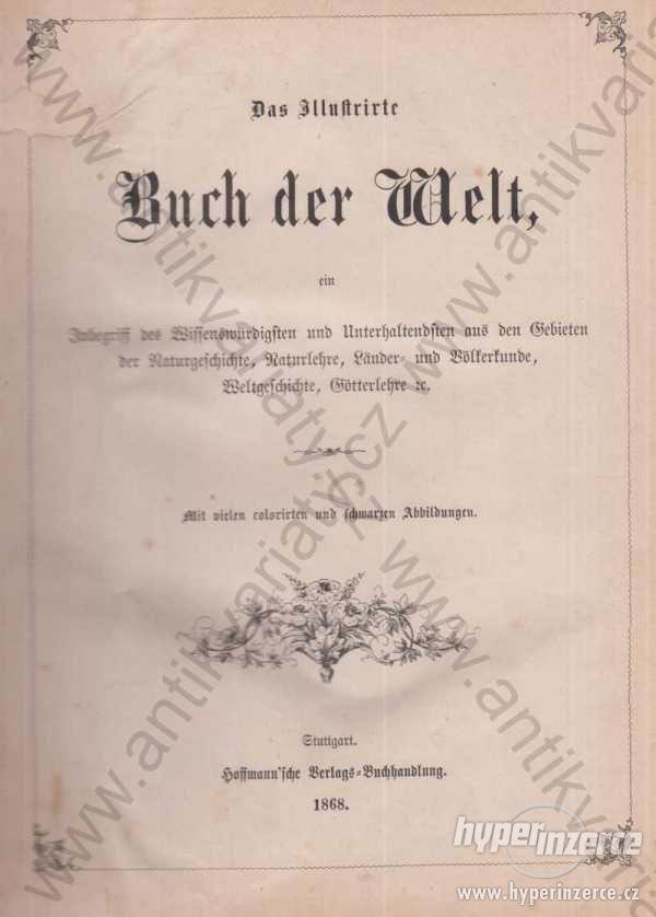 Das Buch der Welt Stuttgart 1868 bar. litografie - foto 1